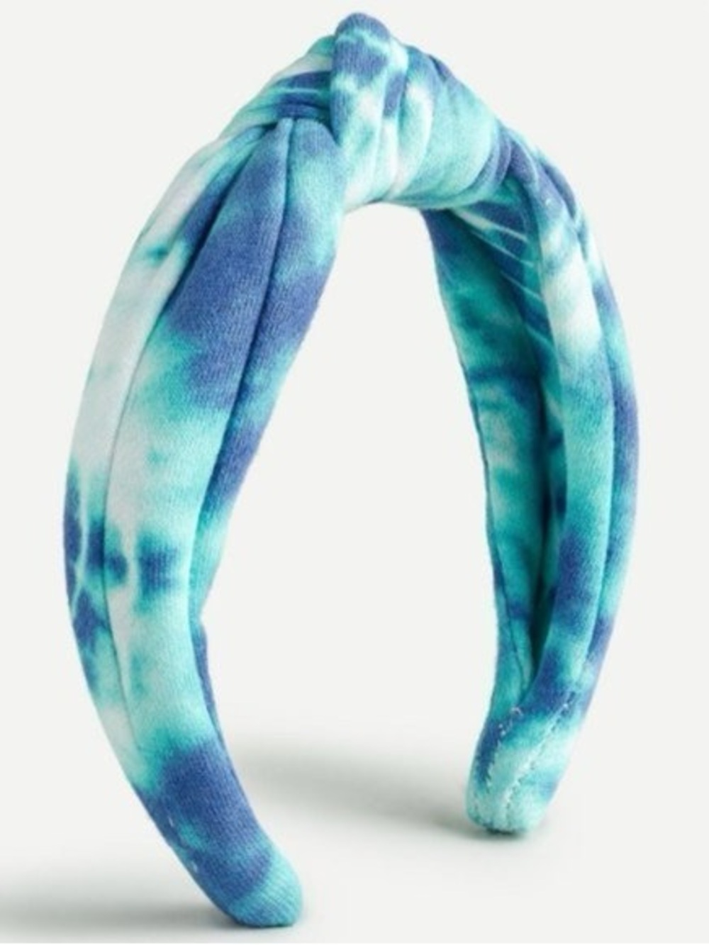 NWOT J. Crew Turban Knot Blue and White Tie Dye Headband